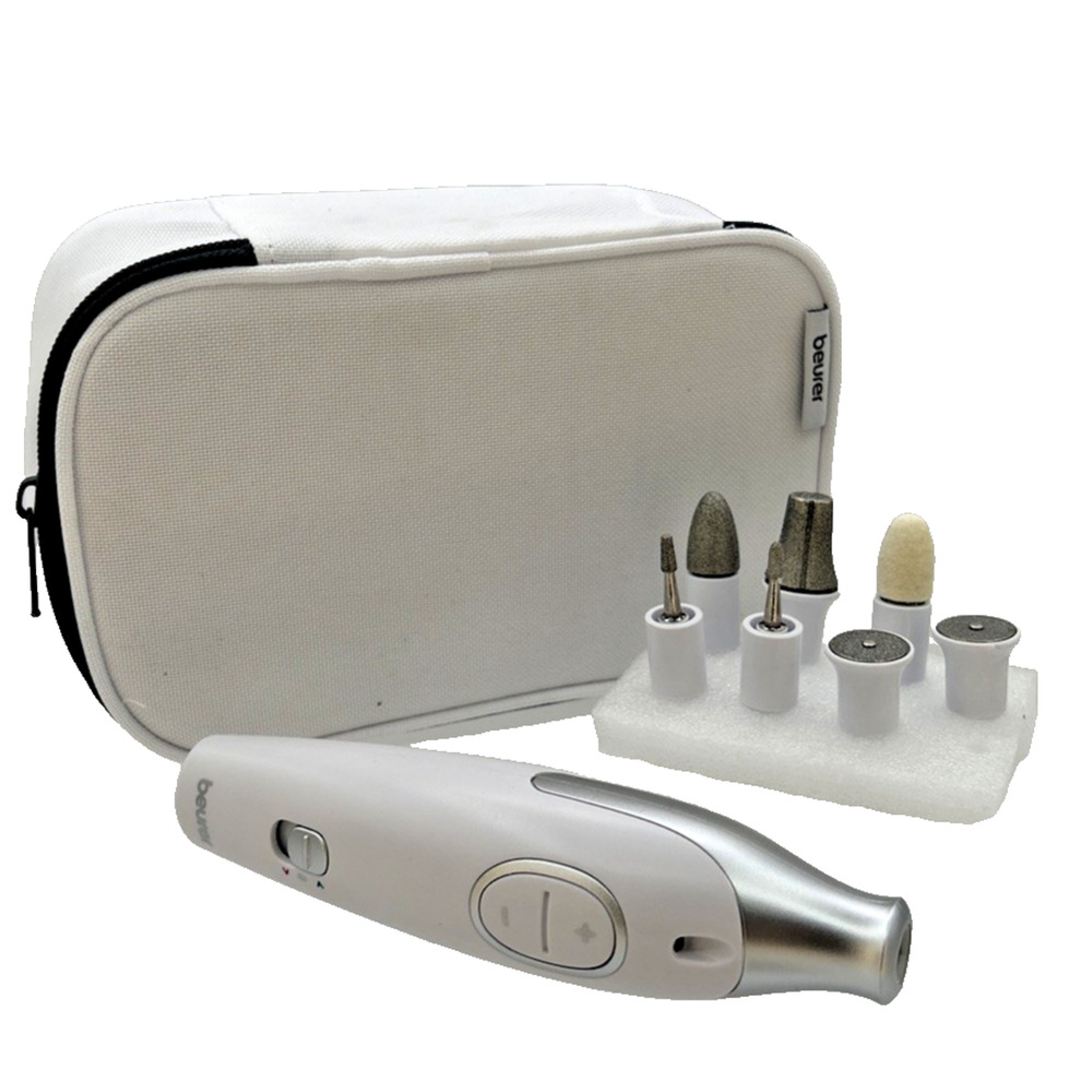 Beurer MP42 Nail Drill,7-in-1 Nail Kit. Strong Sapphire Nail Drill Bits Open Box
